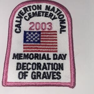 BSA Calverton National Cemetery Memorial Day Decoration Of Graves 2003 Patch New